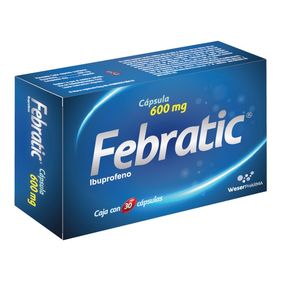 FEBRATIC- CAP 600 mg Caja con 30 cápsulas — 29993 | Precio Vitau