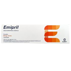 EMIPRIL SOL INYc/2 JGAS. PRELLENADAS 60mg/0.6ml Caja con 2 jeringas ...