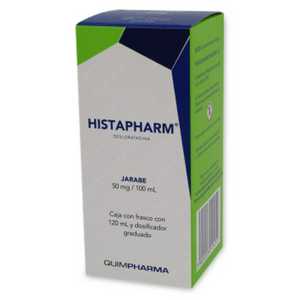 Histapharm 50mg/100ml caja con 1 frasco de 120ml — 11121 | Precio Vitau