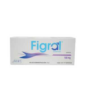Figral 100mg caja con 4 tabletas — 16369 | Precio Vitau