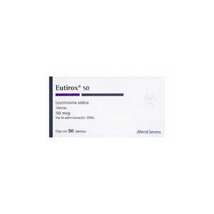 Eutirox 50 mcg caja 50 tabletas — 370 | Precio Vitau