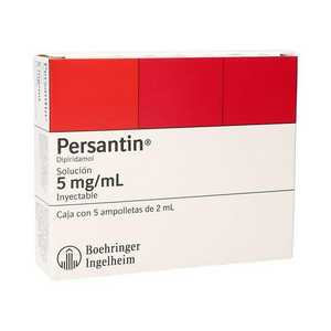 Persantin 5mg/ml caja con 5 ampolletas de 2ml — 12282 | Precio Vitau