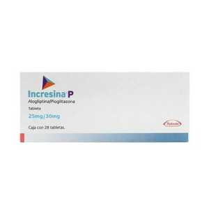 Incresina P 25mg/30mg caja con 28 tabletas — 11170 | Precio Vitau