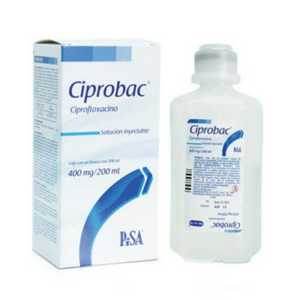 Ciprobac 400mg/200ml caja con 1 frasco de 200ml solución inyectable ...