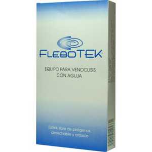 Flebotek equipo para venoclisis con aguja bolsa con 1 pieza — 10791 ...