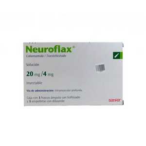 Neuroflax 20mg/4mg caja 3 frascos ámpula solución inyectable — 11945 ...