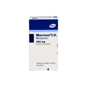 Merrem Iv 500mg caja con 1 frasco ámpula de solución inyectable — 11684 ...