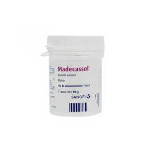 Madecassol 20mg frasco 10g polvo — 11606 | Precio Vitau