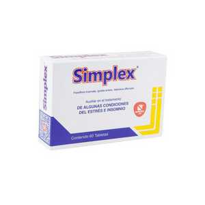 Simplex 160 mg/80mg caja 60 tabletas | Precio Vitau