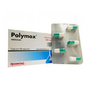 Polymox 500mg caja con 15 cápsulas — 12347 | Precio Vitau