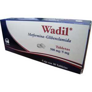 Wadil 500/5mg caja con 30 tabletas — 18821 | Precio Vitau