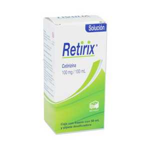 Retirix 100mg/100ml caja con 1 frasco de 50ml — 15010 | Precio Vitau