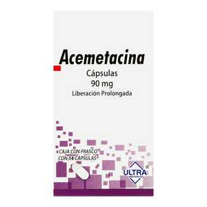 Acemetacina 90mg caja con frasco 14 cápsulas — 15509 | Precio Vitau