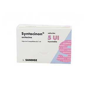 Syntocinon 5ui caja 5 ampolletas 1ml solución inyectable — 12978 ...