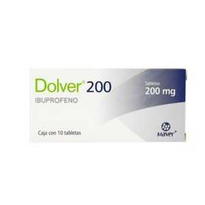 Dolver 200mg caja 10 tabletas — 18229 | Precio Vitau