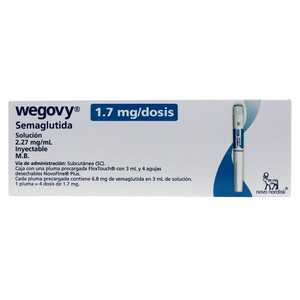 Wegovy Semaglutidadosis 2.27 mg/ml caja 1 pluma precargada  31931 | Precio  Vitau
