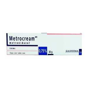 Metrocream 0.75% caja con 1 tubo de 30g crema — 7659 | Precio Vitau