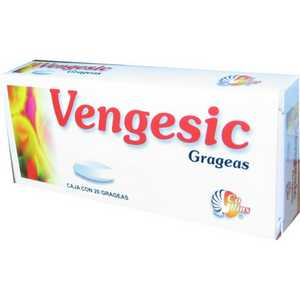 Vengesic 100/0.5/200mg caja 20 grageas — 13413 | Precio Vitau
