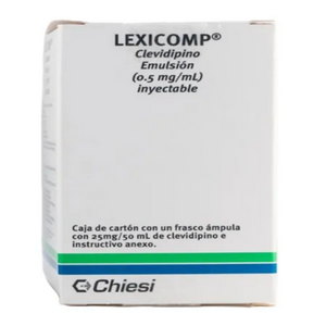 Lexicomp Clevidipino frasco ámpula de 0.5 mg/ml caja 1 frasco ámpula ...