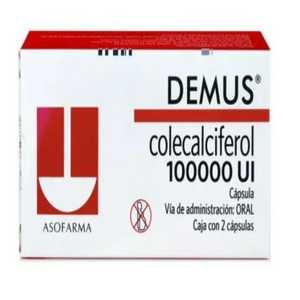 Demus 100000 ui caja 2 cápsulas — 19901 | Precio Vitau