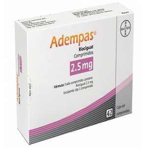 Adempas 2.5mg caja 42 comprimidos — 17431 | Precio Vitau