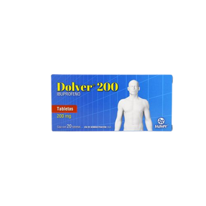 Dolver 200 mg caja 20 tabletas — 19343 | Precio Vitau