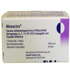 Menactra 0.5 mL Caja con 1 frasco ámpula — 22532 | Precio Vitau