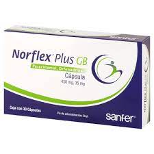 Norflex Plus GB 450 mg/35 mg caja 30 Cápsulas — 23733 | Precio Vitau
